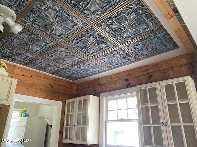 interior details featuring french doors