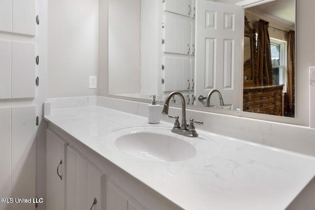 bathroom with vanity