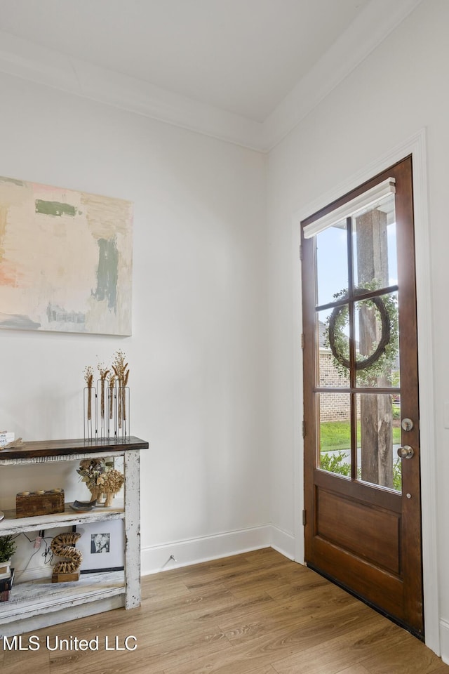 254 Buttonwood Ln, Canton, MS 39046 - entrance foyer featuring light wood finished floors and baseboards