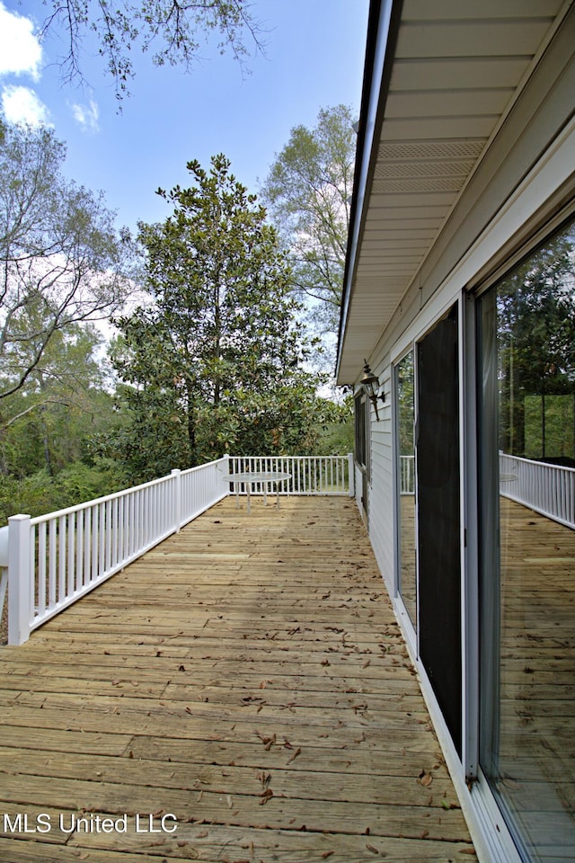 view of wooden terrace