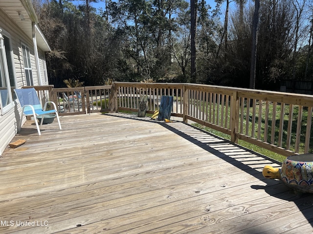 view of deck