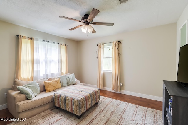 13120 Ridgeland Rd, Vancleave, MS 39565 - living room with wood finished floors and ceiling fan