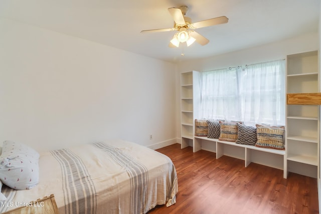 13120 Ridgeland Rd, Vancleave, MS 39565 - bedroom with wood finished floors and ceiling fan