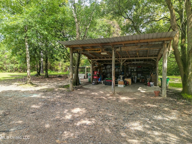 13120 Ridgeland Rd, Vancleave, MS 39565 - view of pole building with a detached carport