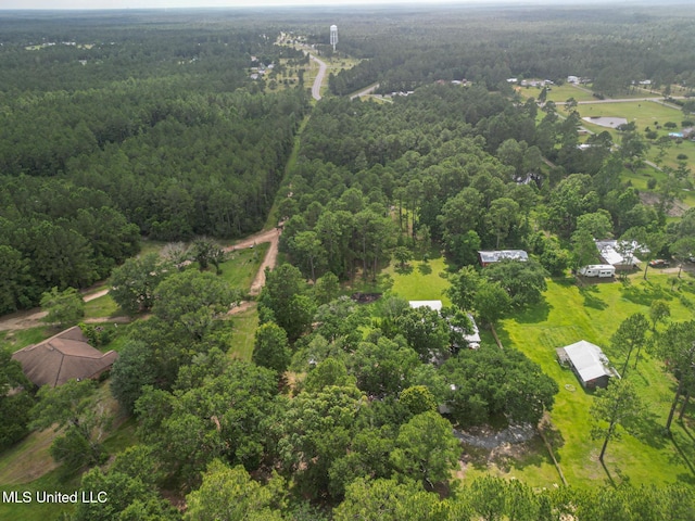 13120 Ridgeland Rd, Vancleave, MS 39565 - aerial overview of property's location with a forest