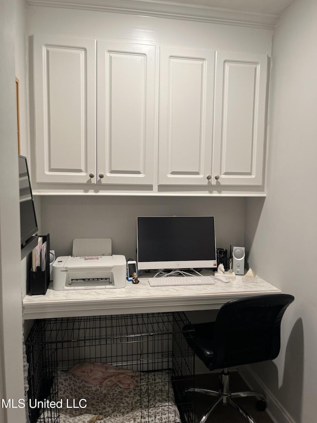 108 Brunswick Cv, Canton, MS 39046 - office area featuring baseboards