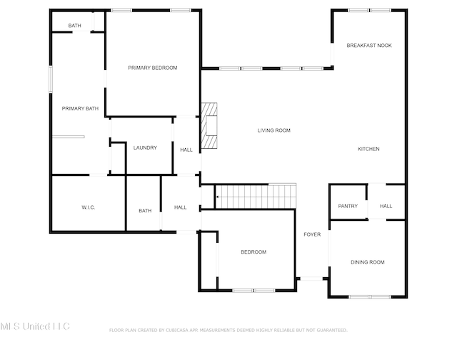 4406 John Wood Ln, Olive Branch, MS 38654 - view of property floor plan