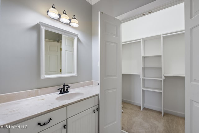 bathroom with vanity