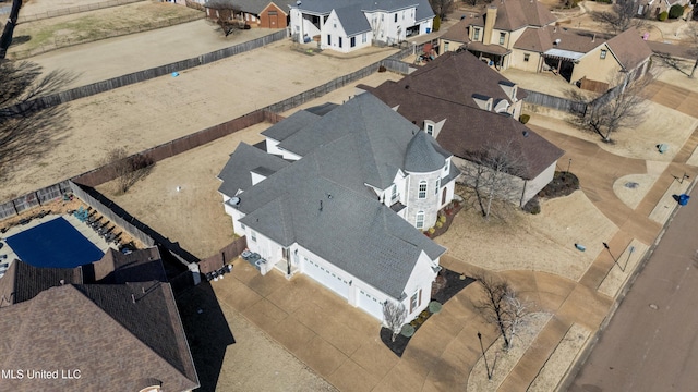 birds eye view of property