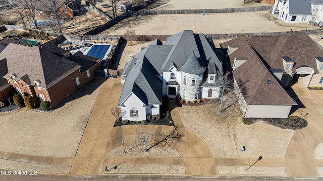 birds eye view of property