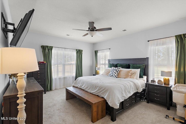 2250 Hyacinth Ln, Hernando, MS 38632 - bedroom featuring light colored carpet and a ceiling fan