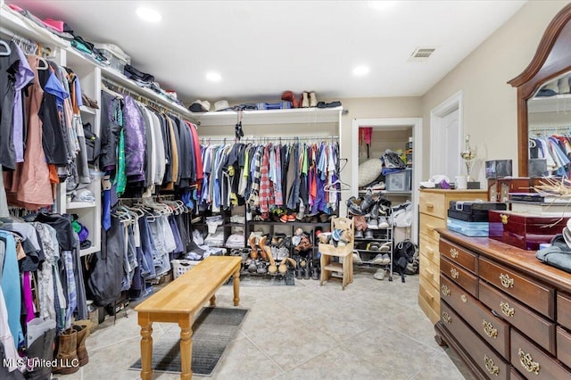 6313 Hermosa Dr, Ocean Springs, MS 39564 - spacious closet with tile patterned flooring
