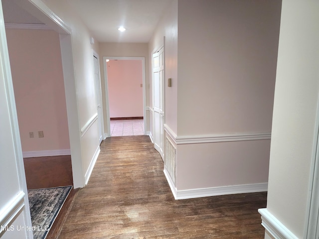 1618 Pear Orchard Pl, Jackson, MS 39211 - hall with baseboards and wood finished floors