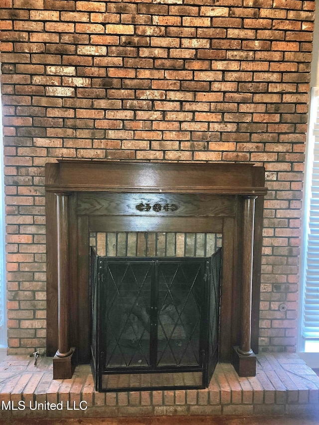 1618 Pear Orchard Pl, Jackson, MS 39211 - interior details with a brick fireplace