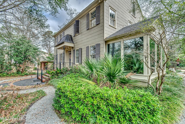 view of front of home