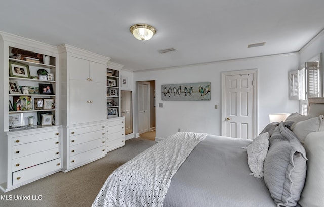 bedroom featuring carpet