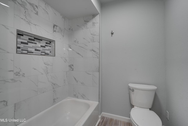 123 Darran St, Gulfport, MS 39503 - full bath featuring wood finished floors and shower / washtub combination