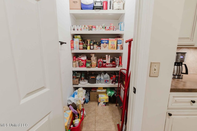 view of pantry