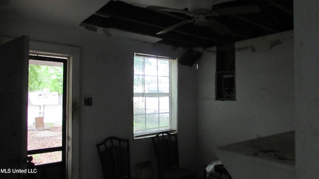 3001 Hewes Ave, Gulfport, MS 39507 - doorway to outside featuring plenty of natural light and ceiling fan