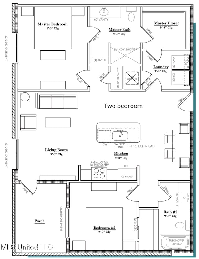 1302 Magnolia St Unit A101, Gulfport, MS 39507 - view of floor plan / room layout
