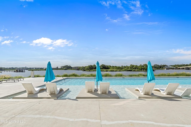 1302 Magnolia St Unit A101, Gulfport, MS 39507 - outdoor pool with a patio and a water view