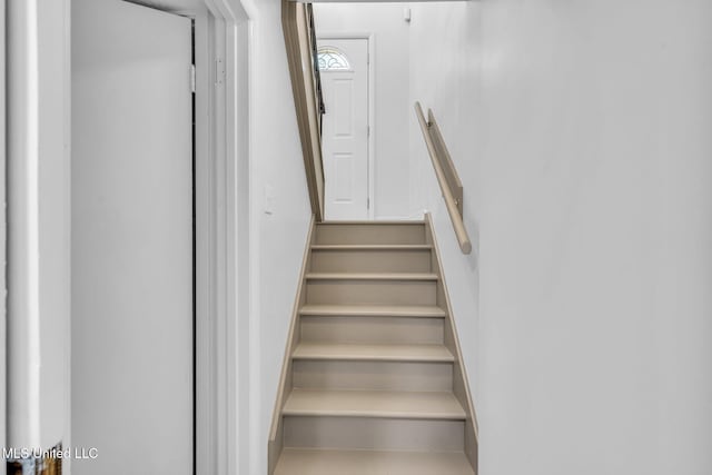 view of staircase