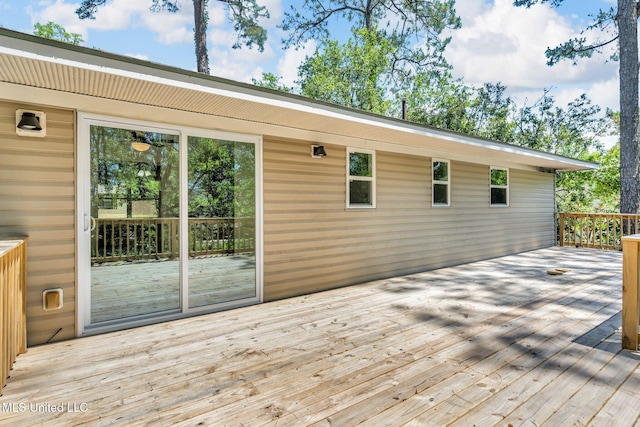 view of wooden terrace