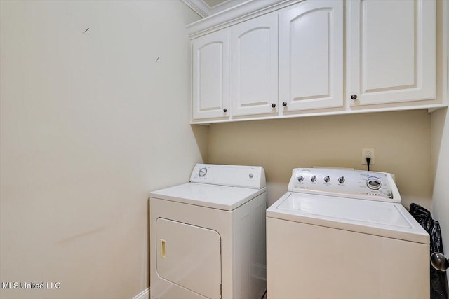 218 Greenfield Ridge Dr, Brandon, MS 39042 - laundry room with washing machine and dryer and cabinet space