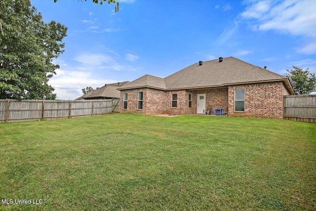 218 Greenfield Ridge Dr, Brandon, MS 39042 - rear view of property featuring brick siding and roof with shingles