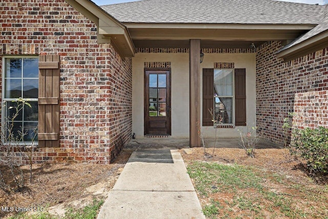 218 Greenfield Ridge Dr, Brandon, MS 39042 - entrance to property with brick siding and roof with shingles