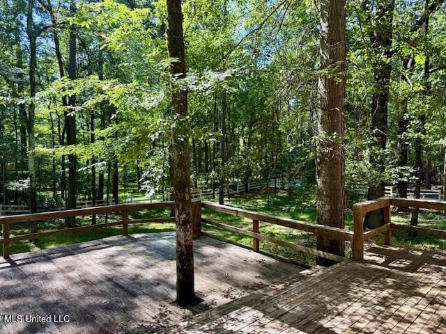 618 Gordon Pl Unit 618, Madison, MS 39110 - deck featuring a forest view