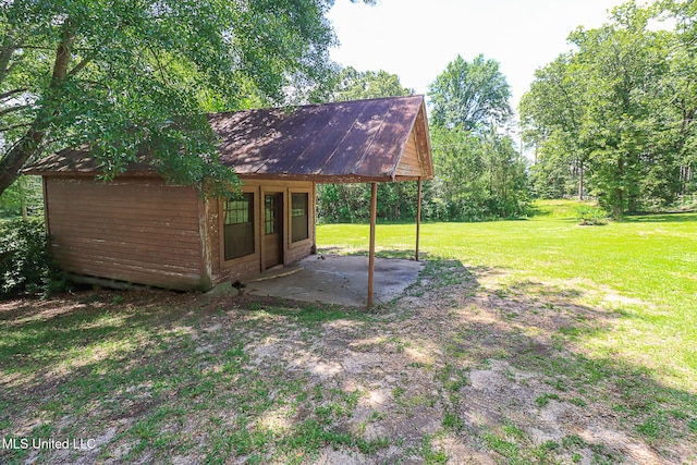 2548 Furrs Mill Dr, Wesson, MS 39191 - view of green lawn with a patio area