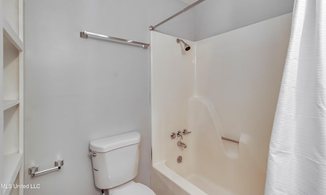 5887 Scotland Rd, Bentonia, MS 39040 - full bathroom with toilet and shower / bath combo