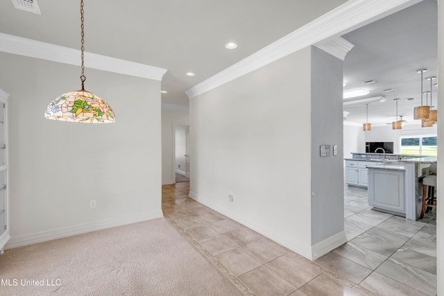 7528 Crooked Stick Dr, Diamondhead, MS 39525 - unfurnished room featuring ornamental molding and recessed lighting