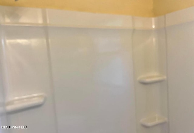 bathroom featuring walk in shower