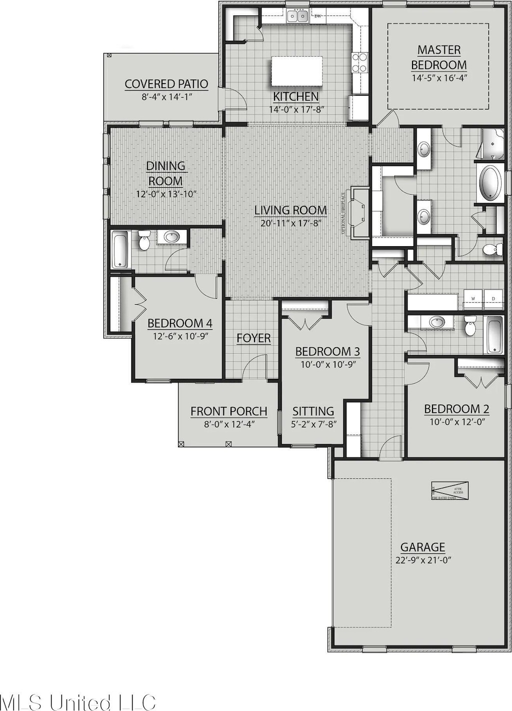 12038 Parc Merlot, Gulfport, MS 39503 - property floor plan