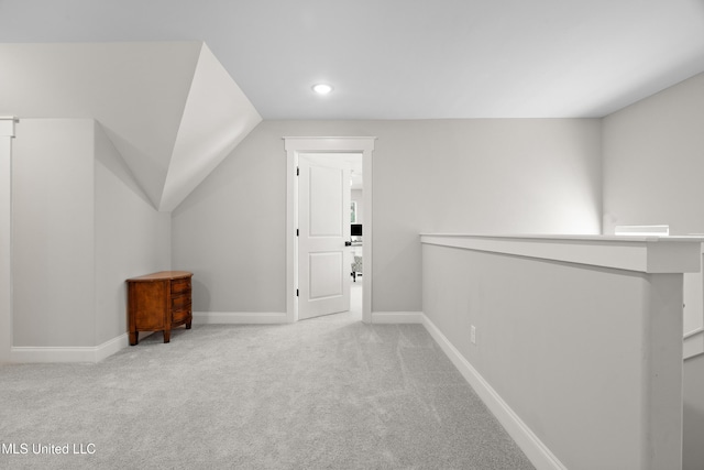 4270 Sunset Rd, Nesbit, MS 38651 - bonus room with baseboards, recessed lighting, carpet flooring, and vaulted ceiling