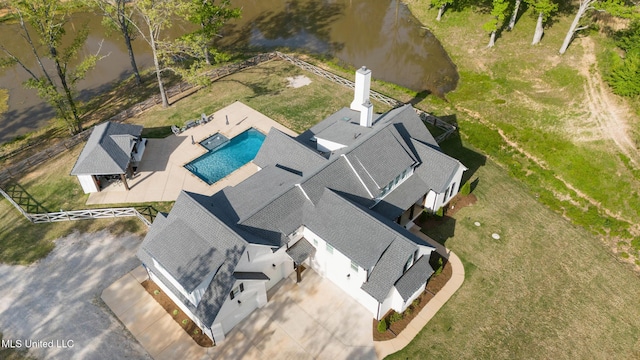 4270 Sunset Rd, Nesbit, MS 38651 - birds eye view of property featuring a water view
