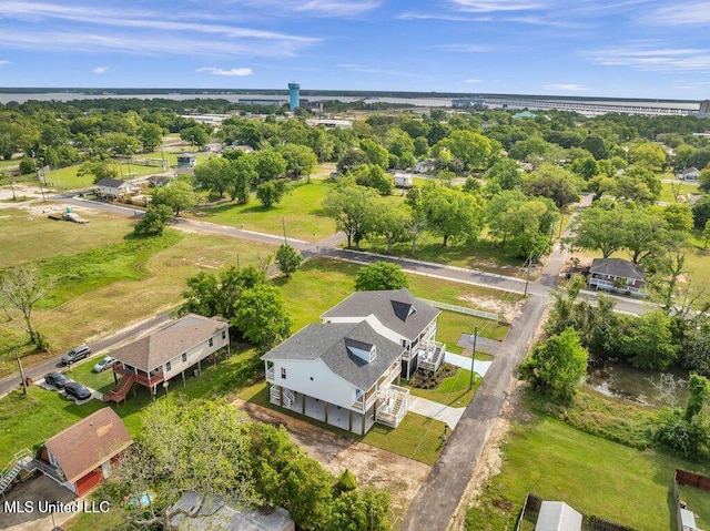 414 Shell St, Biloxi, MS 39530 - drone / aerial view of a notable bridge and a tree filled landscape