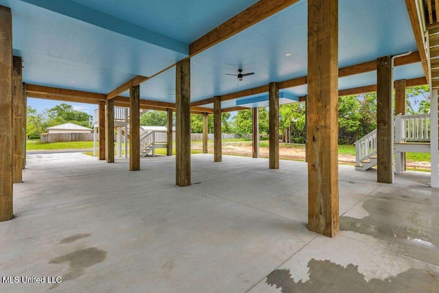 414 Shell St, Biloxi, MS 39530 - view of patio featuring stairway