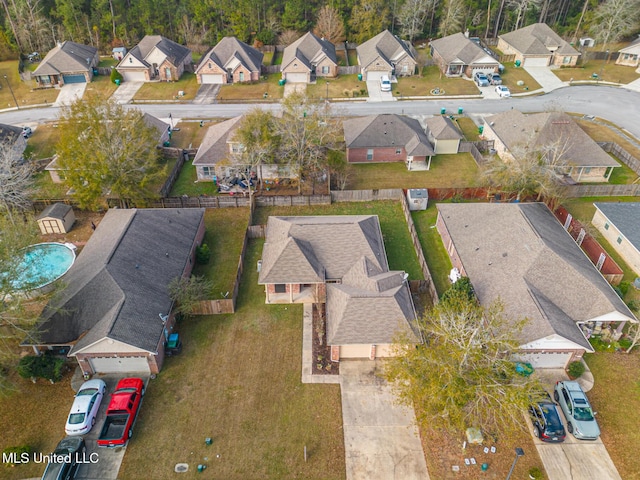 birds eye view of property