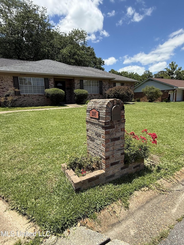 2246 Baywood Dr, Biloxi, MS 39532 - single story home with a front lawn and brick siding