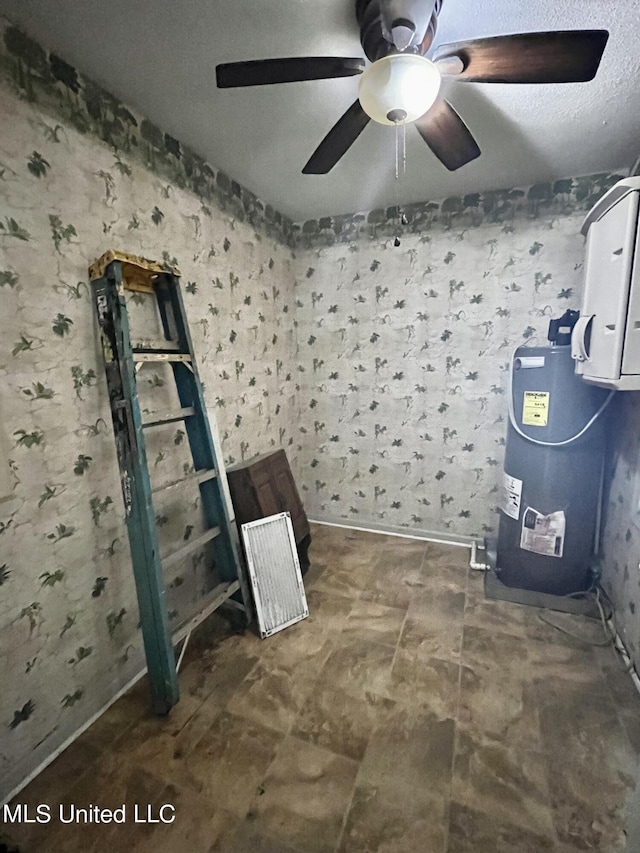 8301 Concord Cv, Southaven, MS 38671 - interior space featuring ceiling fan and electric water heater
