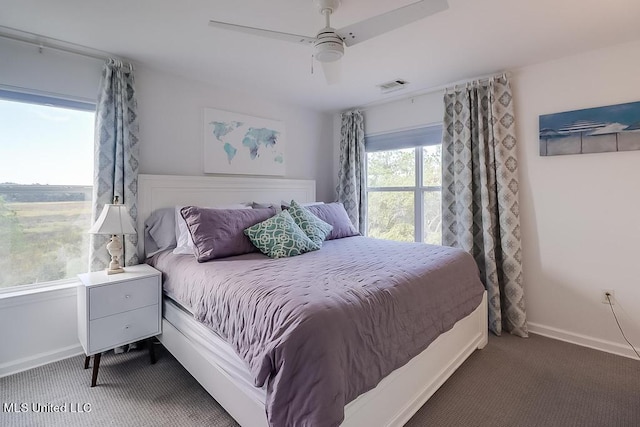 2421 Beachview Dr Unit D07, Ocean Springs, MS 39564 - carpeted bedroom featuring baseboards and ceiling fan
