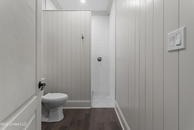 6416 Oliwa Pl, Diamondhead, MS 39525 - full bath featuring a stall shower and wood finished floors