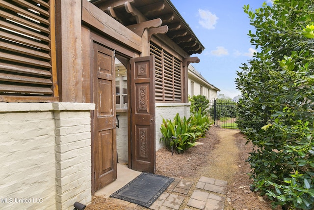 view of entrance to property