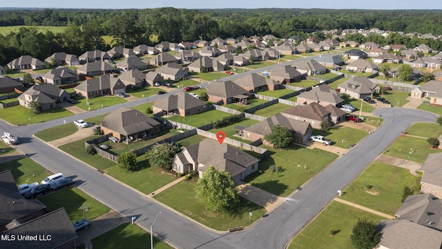 169 Beechwood Cir, Pearl, MS 39208 - aerial view of property's location featuring nearby suburban area and a heavily wooded area
