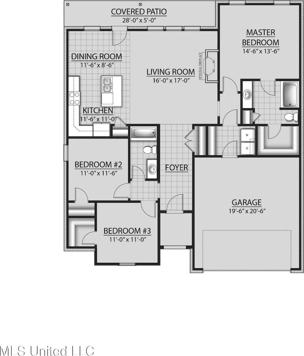 15354 Percy St, Gulfport, MS 39503 - view of property floor plan