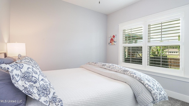 bedroom featuring carpet flooring