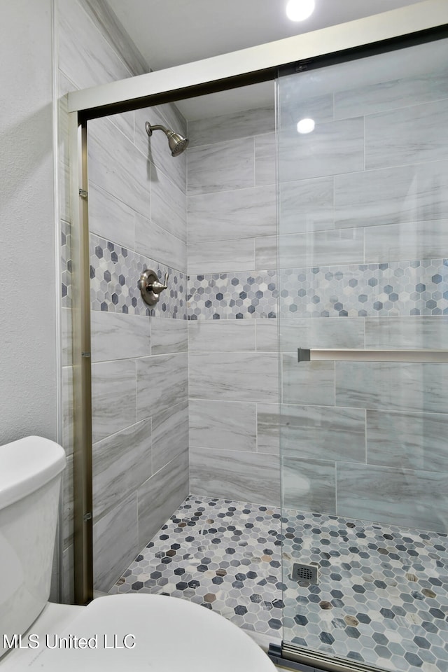 123A Lakeside Villa Dr Unit C, Diamondhead, MS 39525 - full bathroom featuring toilet and a shower stall